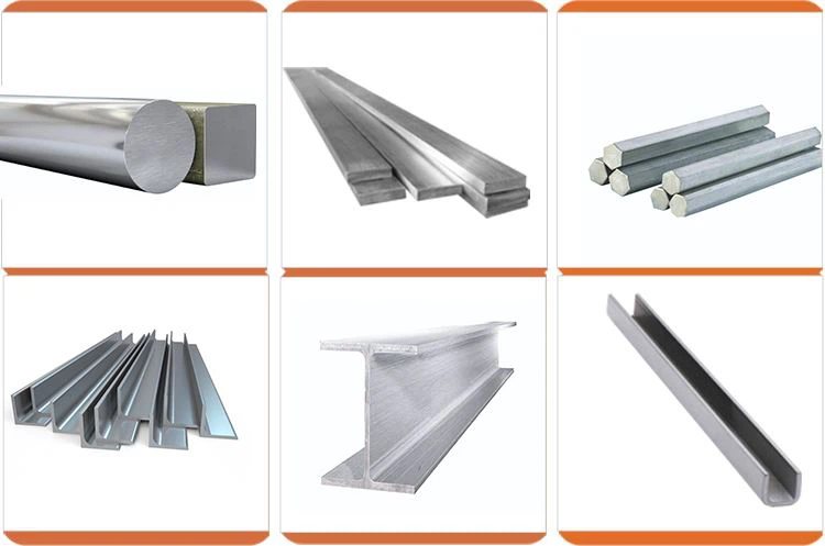Our Stainless Steel Profiles:stainless steel bar, stainless flat bar, hexagonal bar, angle steel, channel steel, I-beam Steel